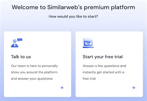 How to register for a Similarweb free trial.
